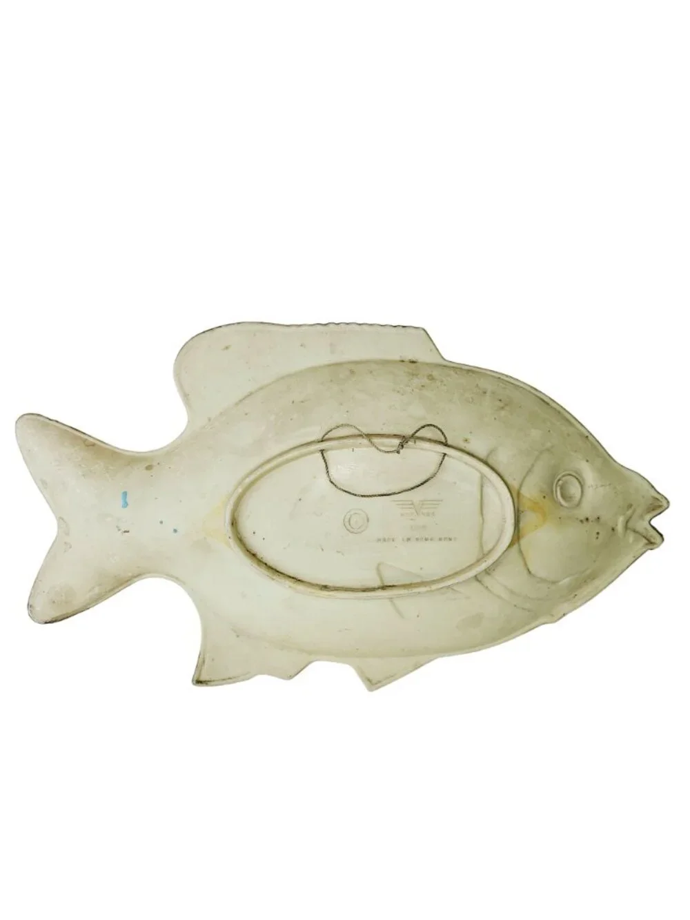 Vintage 70's Hoover Melamine Rainbow Fish Decor or Trays, Set of 2